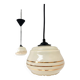 Set of 2 vintage beige round ceiling lamps, 1960s