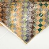 2x5 Turkish Multicolor Vintage Kitchen Runner Rug, 71x154Cm