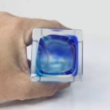 Sommerso Murano blue vase 1960