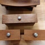 Wall dressing table with drawers