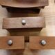 Wall dressing table with drawers