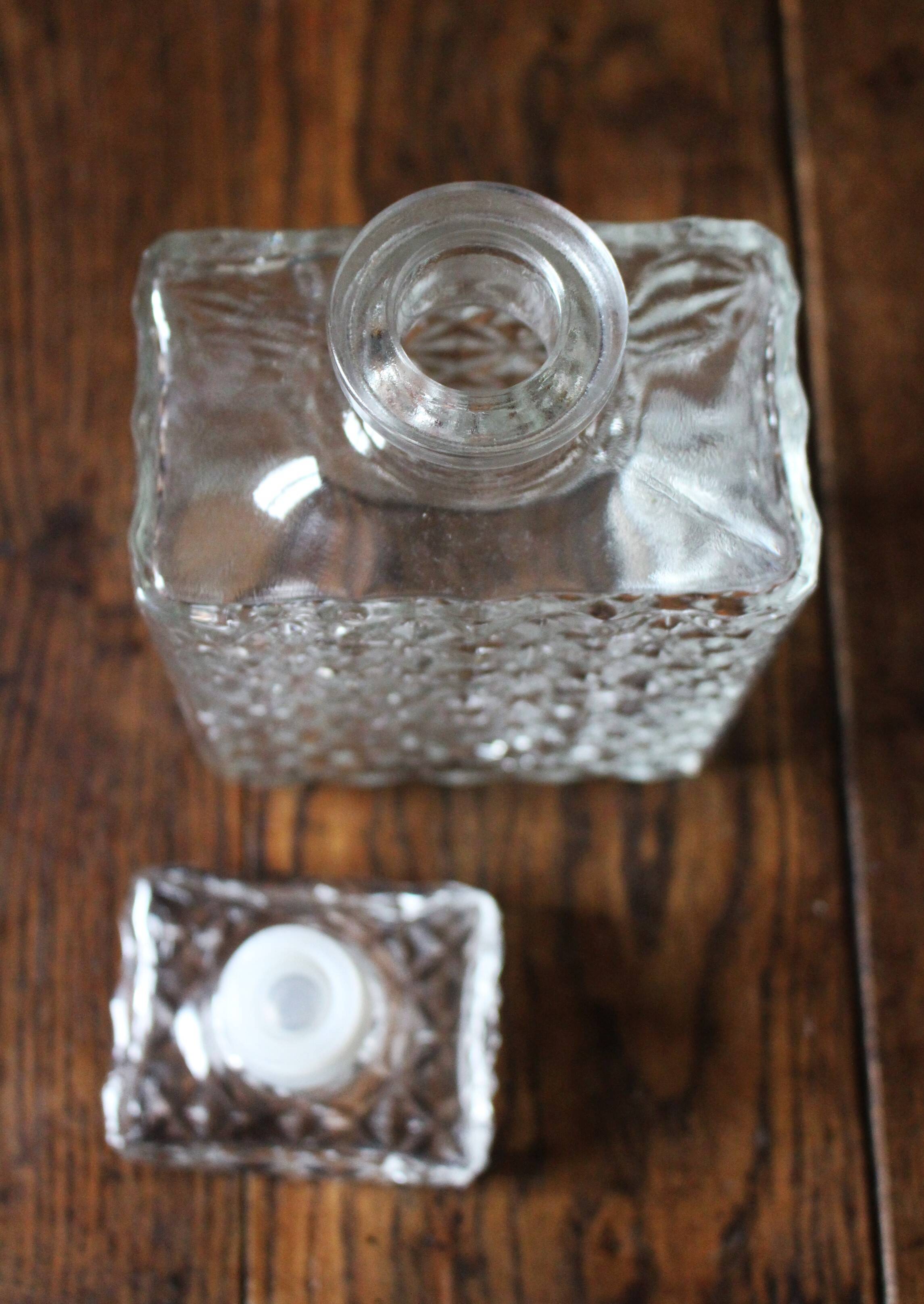 Carafe à whisky en cristal étoiles années 80