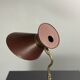 Midcentury leather wrapped French desk lamp style of Jacques Adnet, 1950s