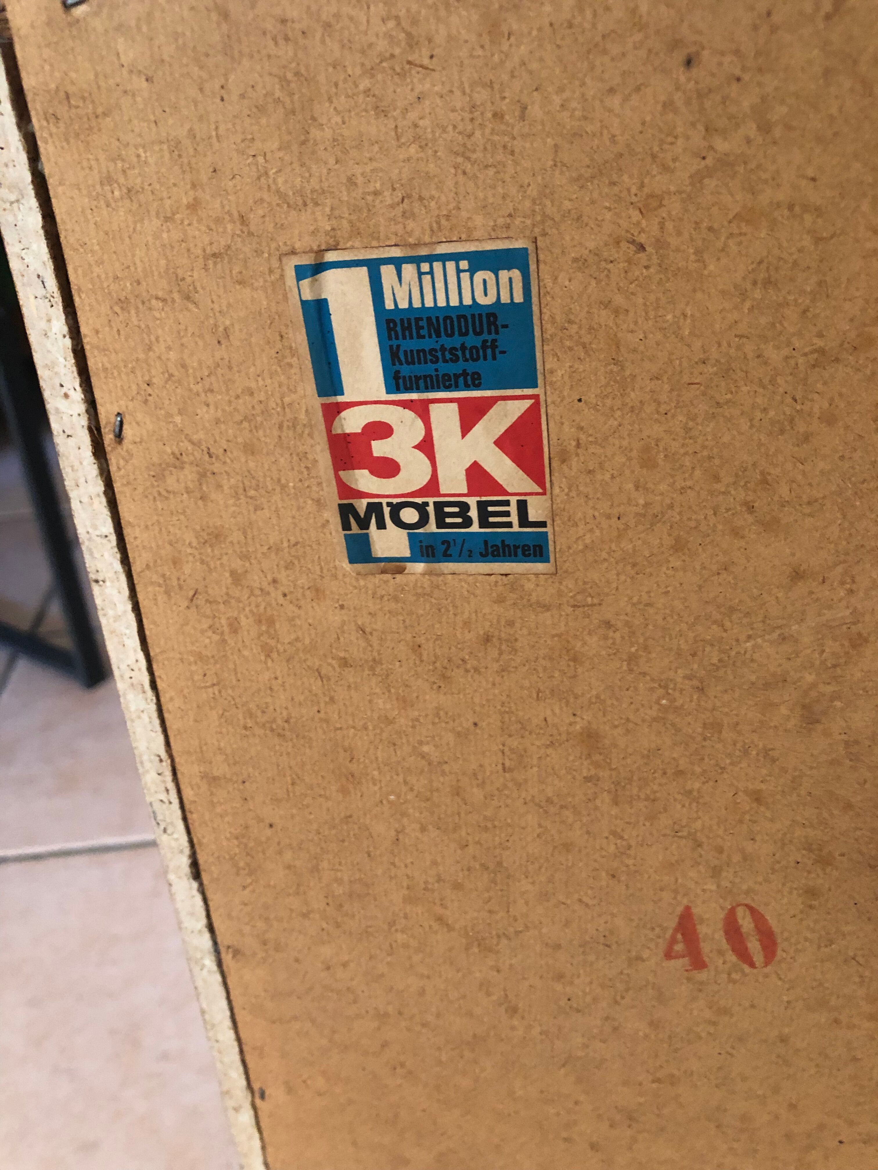 Bedside tables 60s vintage