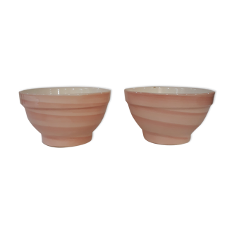 Duo of pink bowls