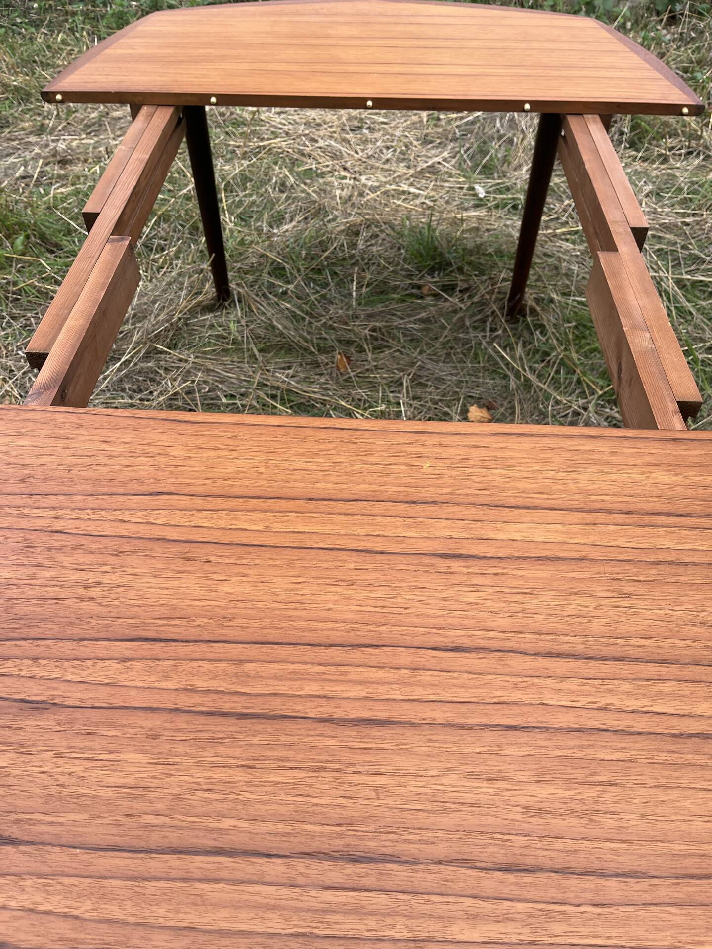 Table à rallonges bois vintage Années 60