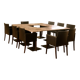 Lot of 15 bistro tables and 15 chairs.