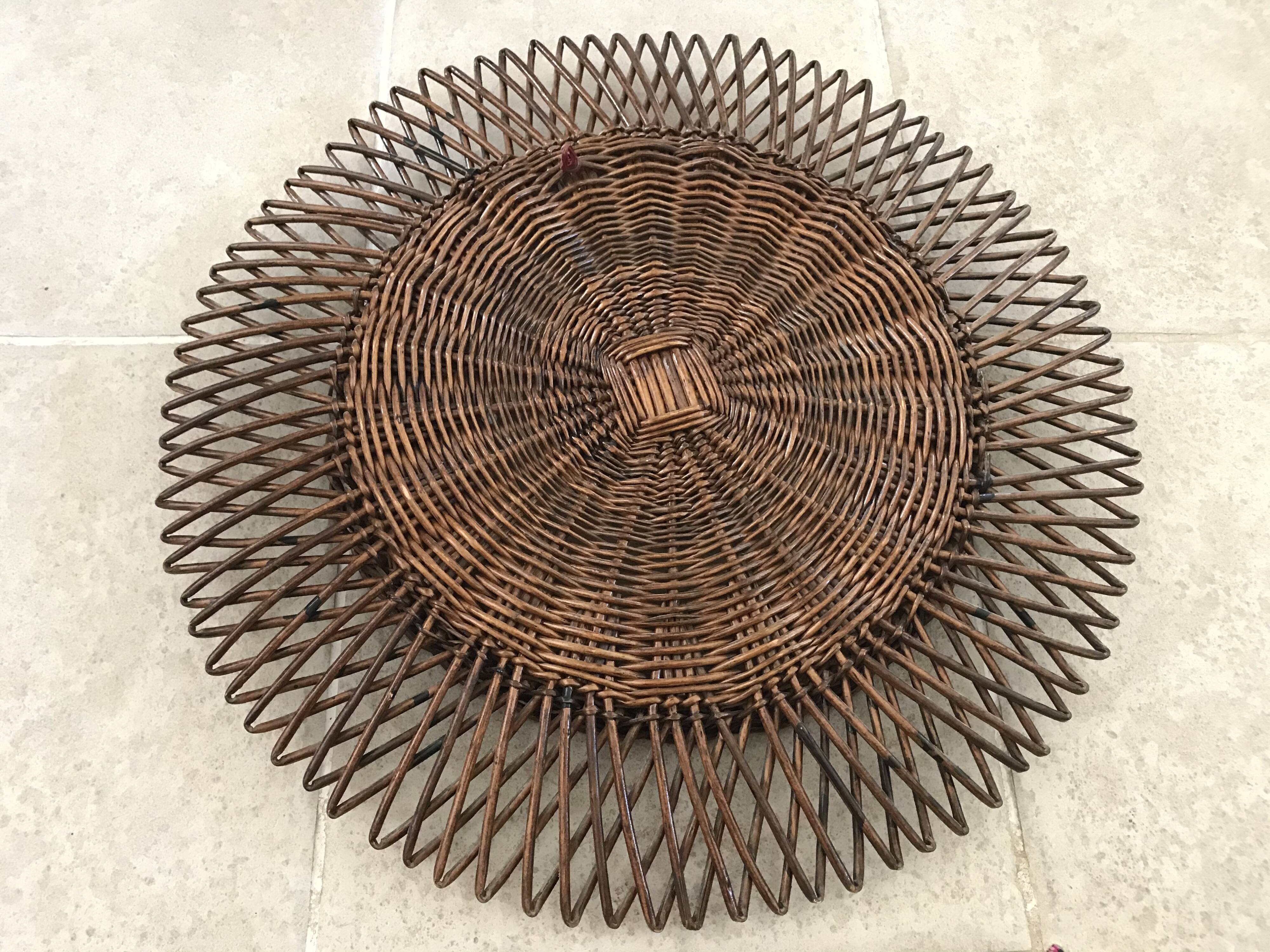 Mirror sun rattan 49cm