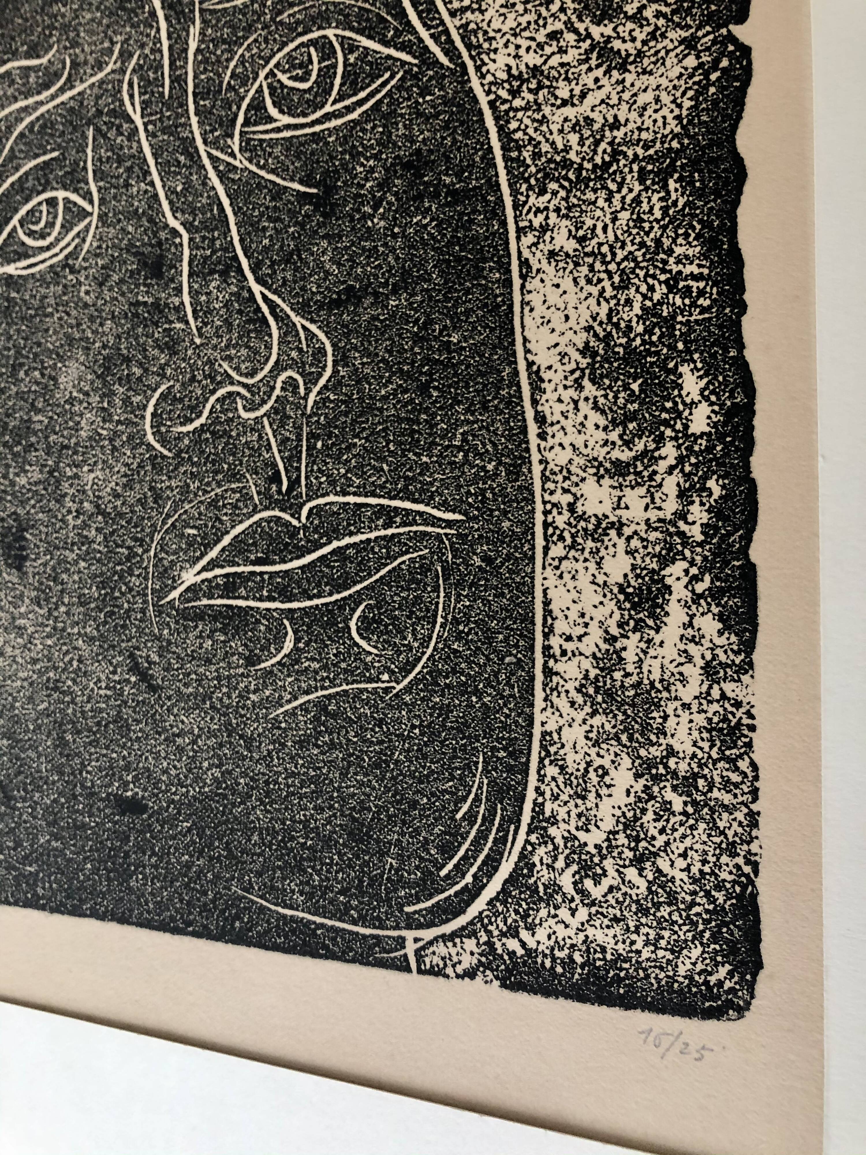 Original engraving by Henry de Waroquier (1936)