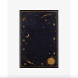 NORDIC KNOTS - Celestial – Deep Navy/Ocher - 120 x 180 cm