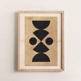 Collage on old paper • C465 • signed Eawy