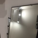 Bevelled art deco mirror - 68 x 42 cm
