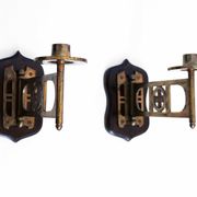 Pair of wall candle holders