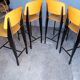 4 tabourets haut de bar design vintage