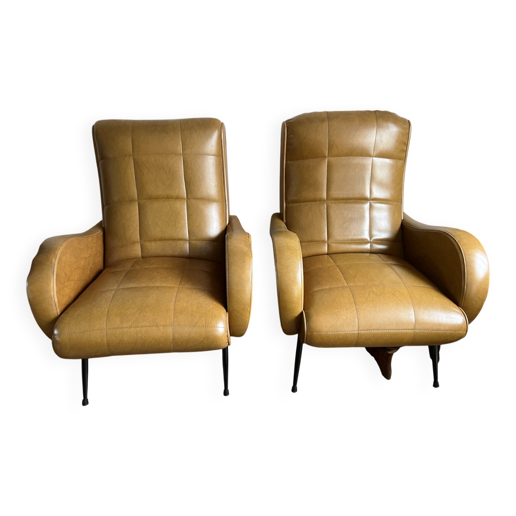 The armchairs that make a pair.