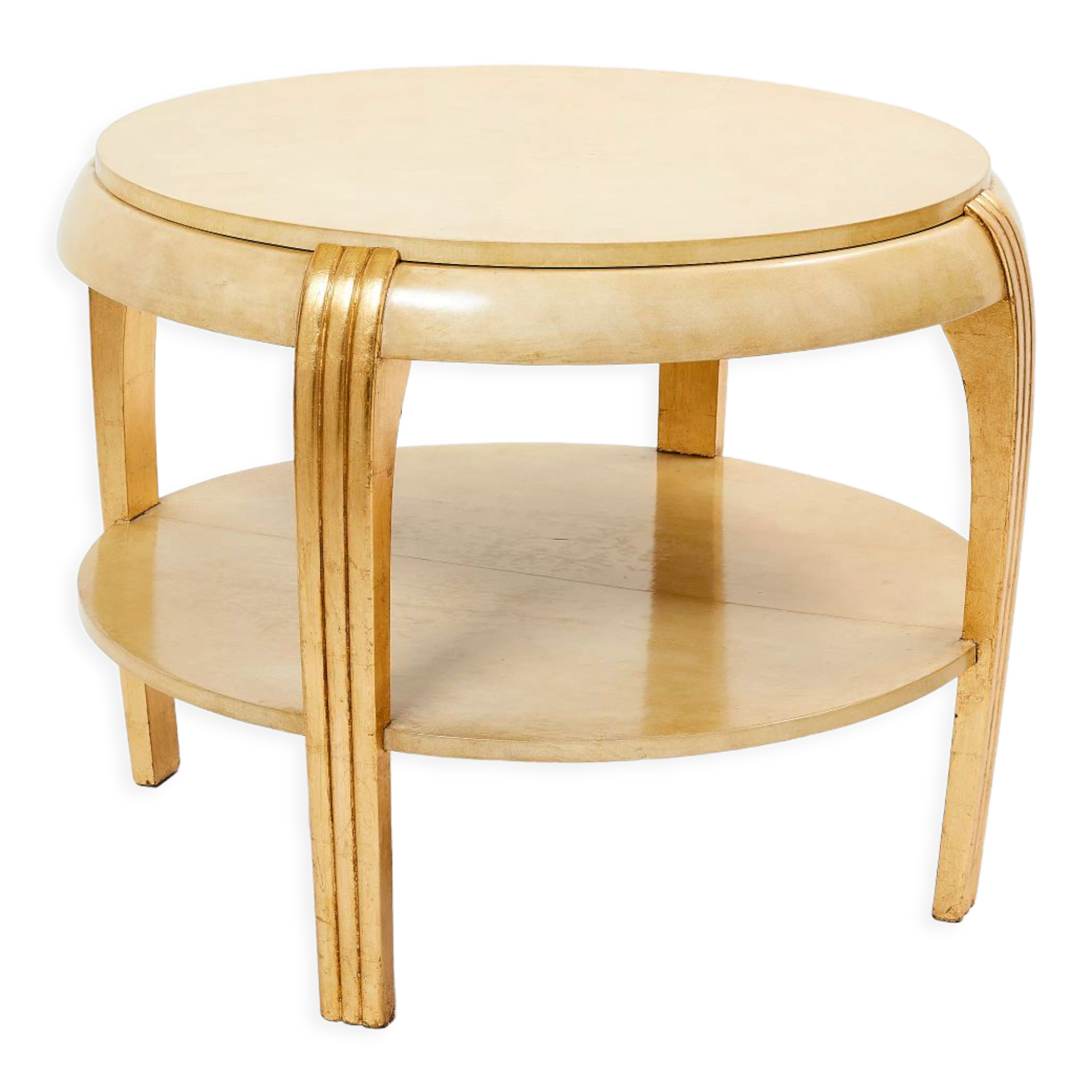 Side table parchment gilding 1930s