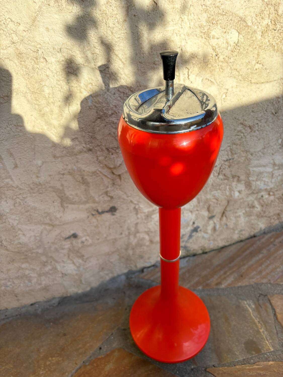 Vintage space age orange ashtray (1970s)