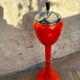 Cendrier orange vintage space age  (1970s)