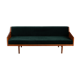 Danish midcentury modern green velvet daybed, 1960s