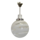 Suspended Murano glass lamp attributed to Venini, 1970s.