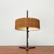Lampe de table trépied minimaliste en teck de style milieu du siècle allemand de Kaiser Leuchten, années 1960