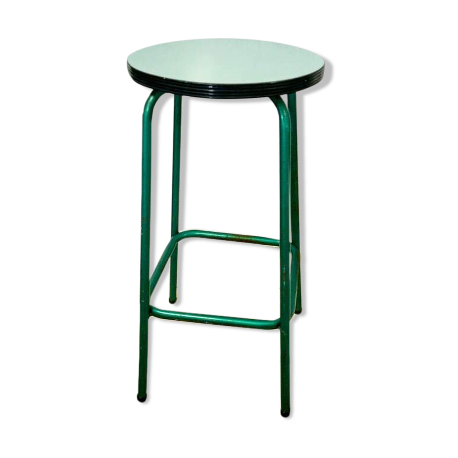 Metal stool and Formica