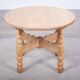 Round Oak Coffee Table attributed to Henning Kjærnulf, Denmark, 1960s