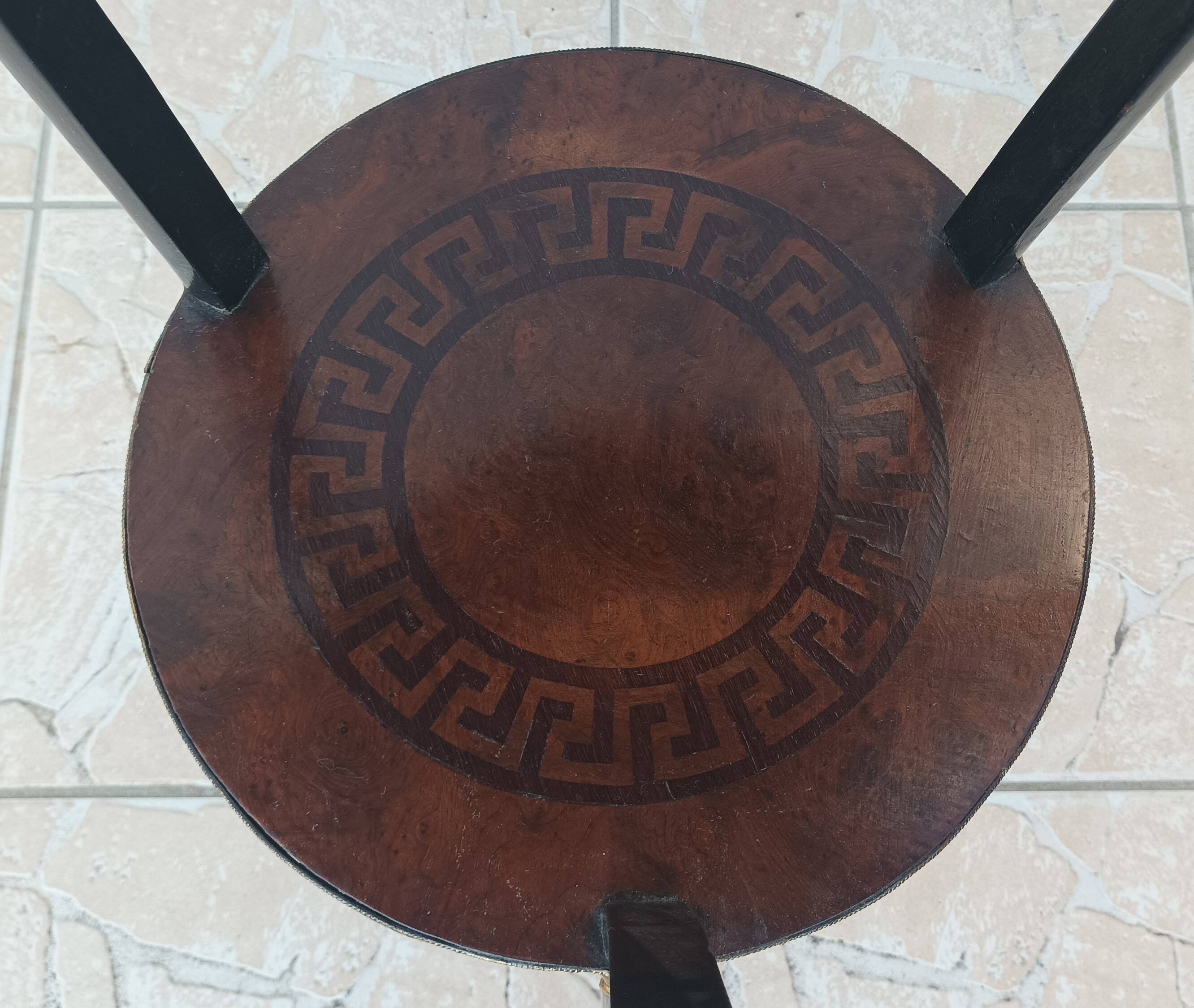 Napoleon III saddle in precious wood marquetry