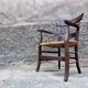 Rustic mulched armchair in oak 1940