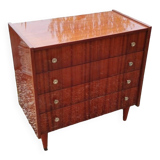 Old vintage chest of drawers with compass foot
