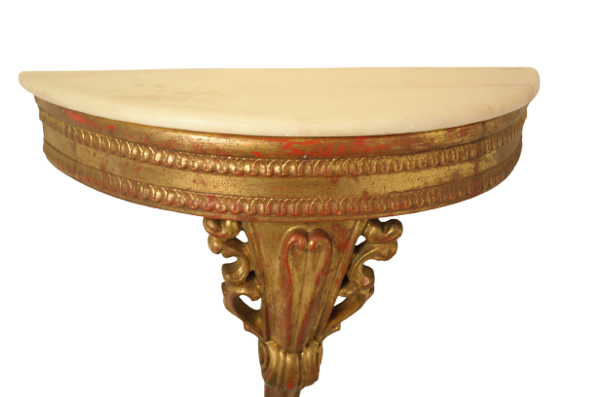Console murale style antique Italie bois doré