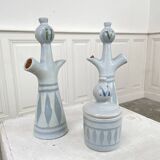 Capron Vallauris 50s oil, vinegar, mustard and cruet set
