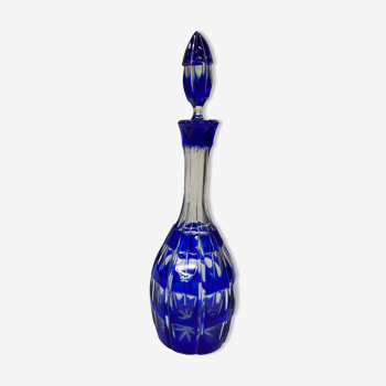 Midnight blue carafe with multiple reflections