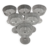 Set de 6 Coupes à Champagne Series B par Josef Hoffmann pour Wiener Werkstätte