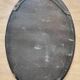 Antique Oval Mahogany Wall Mirror