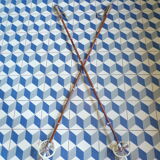 Pair of vintage ski poles 140cm
