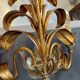 Gold metal wall light