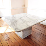 Square marble coffee table