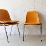 Space age stackable chairs, 1970s