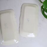 Pair of vintage Longchamp dishes