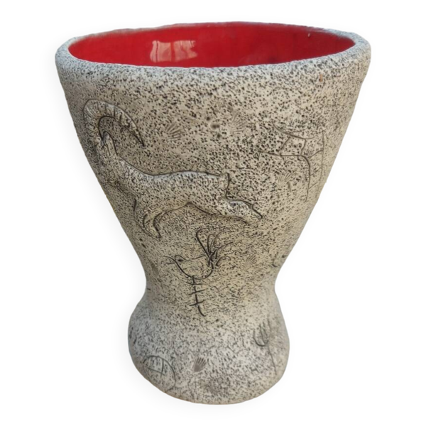 Vase en ceramique éthnique Francis triay — Beyit