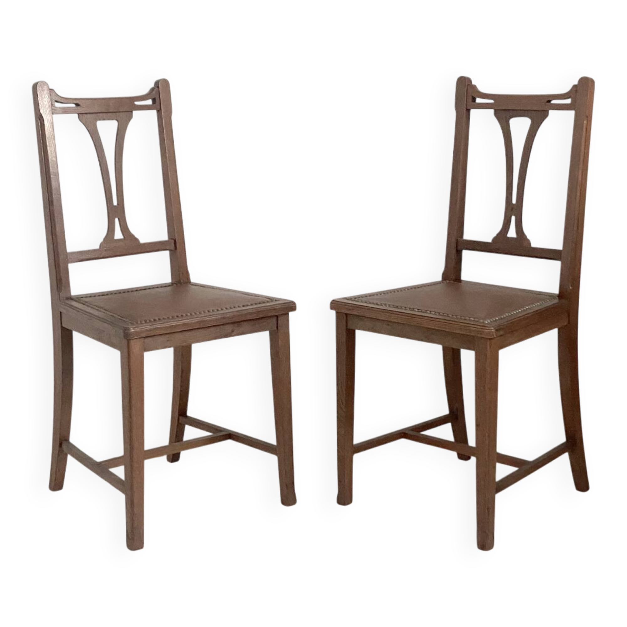 Art Nouveau pair of chairs 1900