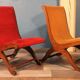 Paire de fauteuils chauffeuses vintage