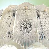 Mid century modern plexiglass chandelier for 4 lights