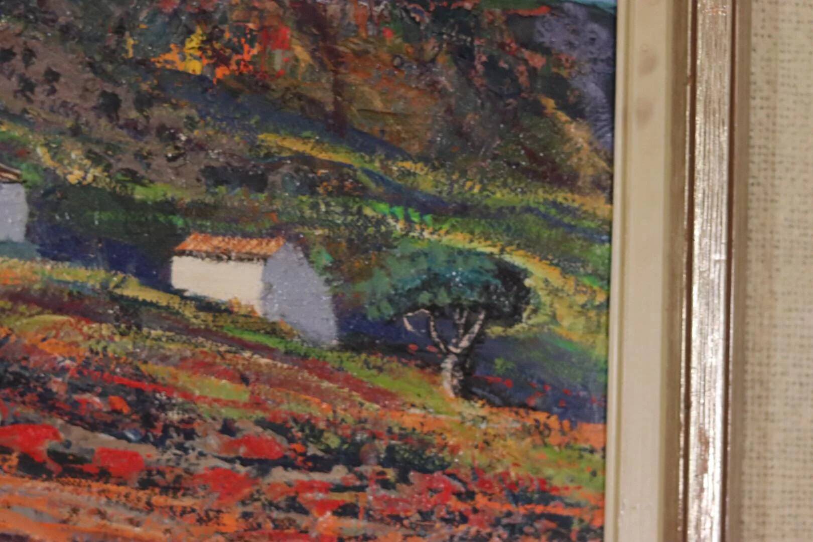 Original Swedish Oil on Canvas – “Bergsby Taragona” by Henry Eldin