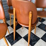 Series of 8 Pegase chairs by Baumann