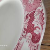 Plat de service rond Sté céramique Maestricht modèle Victoria