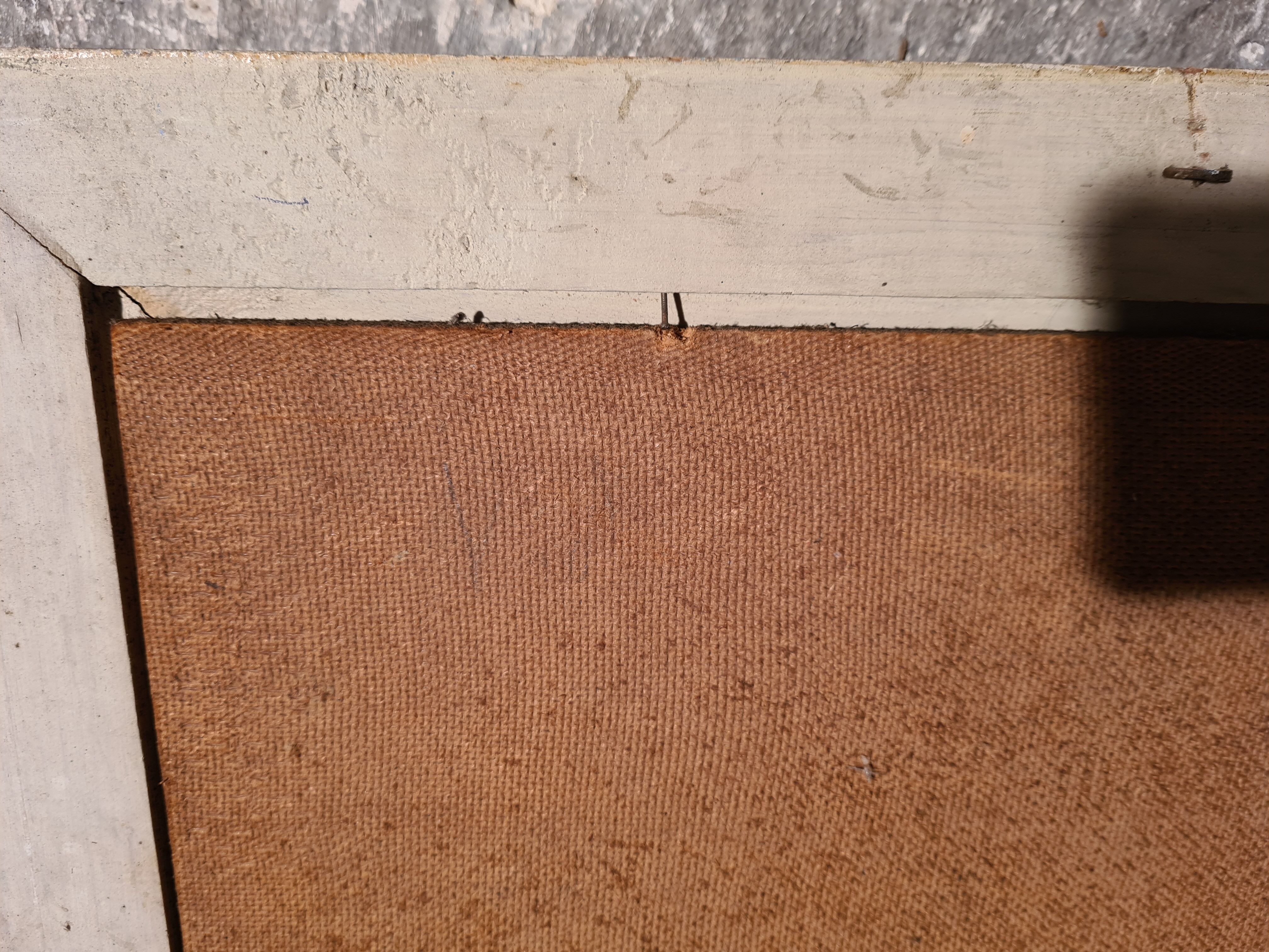 Ancient painting representing a bouquet