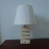 Travertine lamp from the 60s and 70s