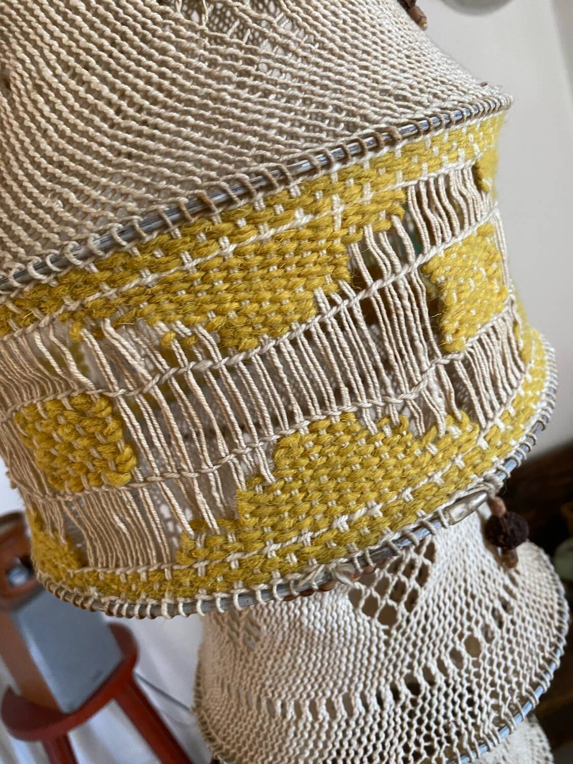 Macrame suspension from the 70s